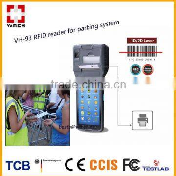 Water-proof IP54 RFID NFC reader with thermal printer for car parking system