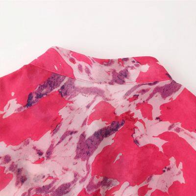 Spring and Summer New European and American Style Women's Clothing Fashion Temperament Long Sleeved Layered Belt Decoration Long Dress photo-2