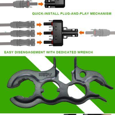 NSPV Solar Panel Parallar Series Compatible DC1500V 3 in 1 Branch Connector photo-5