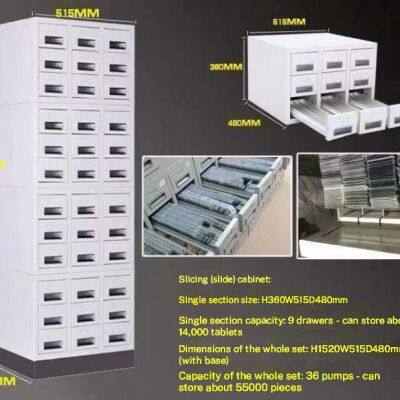 Armoire de stockage de lames de pathologie avec une capacité de 14148 lames | Armoire de classement de lames de microscope en acier robuste | Pour les laboratoires d'hôpital