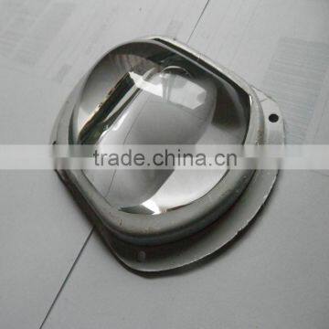 100W oval LED borosilicate glass lens with street light 120x60 degree