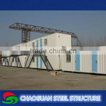 Simple prefabricated shipping container office building