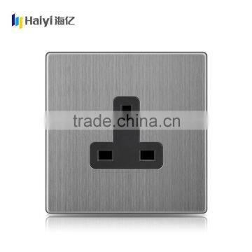 China Supplier Hot Sale Luxury UK 1 Gang 3 Pin 13A Socket Wall Light Switch