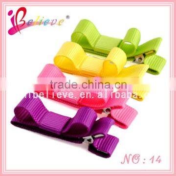 Wholesale classic hair accessories girls fancy coated barrette clips