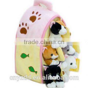 plush animal farm house/plush pet house