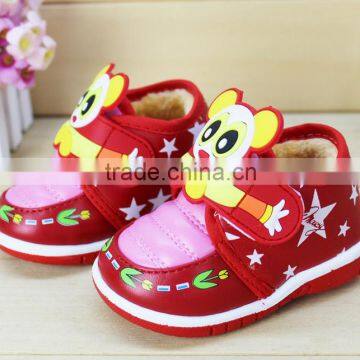 The 2015 Winter Baby Shoes Cartoon Baby Toddler Shoes Plastic Soft Bottom