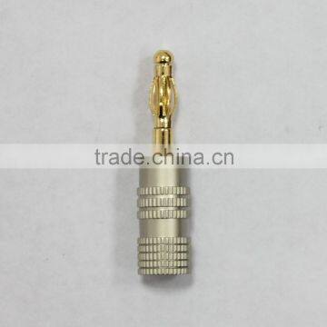 High Quality Gold plated Speaker connector Banana Plug