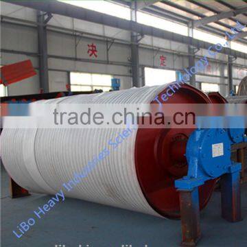 Dia 800mm rubber drive roller pulley for conveyor