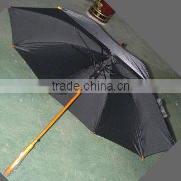 auto open wooden shaft umbrella