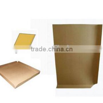 compact brown kraft paper pallet slip sheet for push pull attachment