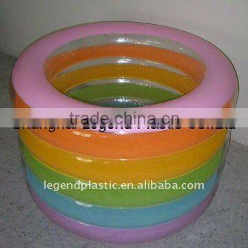 inflatable rainbow swimming pool,colorfully swimming pool