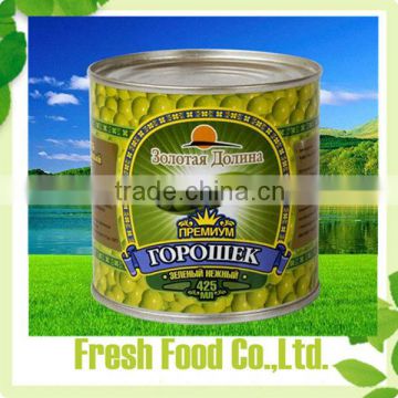 New crop best quality canned green peas in tin 400g