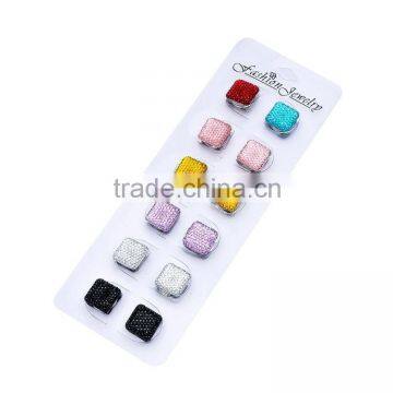 Crystal Gifts The New Muslim Scarf Accessories Mixed Colors Rhinestone Magnet Brooch PDJ0083 photo-4