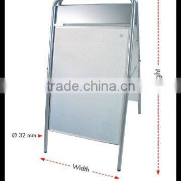 Double Sided A Frame Sidewalk Advertisement Stand Market Pavement Snap Display photo-3