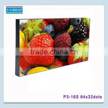 High definition live show led display 64x32 led display module dot matrix p3