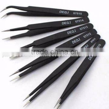 6 PCS HIGH QUALITY MICRO ULTRA FINE POINT MULTI PURPOSE TWEEZERS SET/ Beauty instruments manicure and pedicure