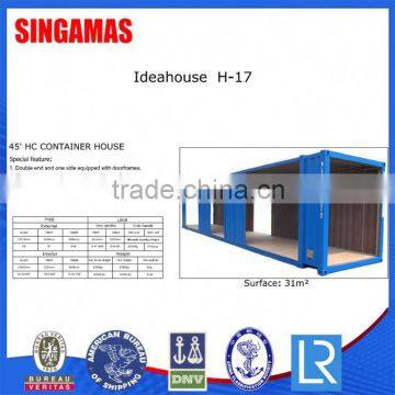 45ft Preassembled Container House Apartment