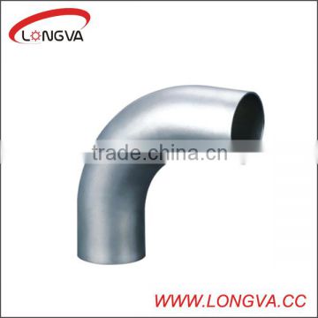 Sanitary 90 deg long radius pipe elbow