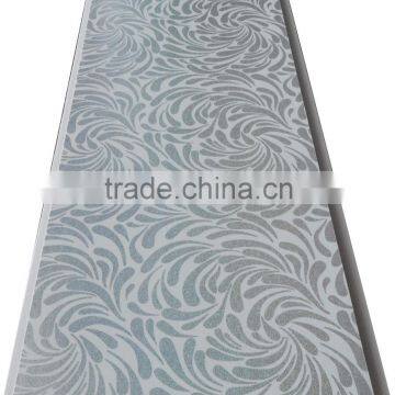 silver flower style hot foil stamping plastic ceiling board,pvc ceiling T053