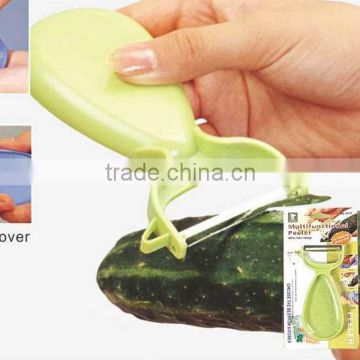 ABS+S/S 12.5*6.6 Kitchen tools stainless steel cute fruit&vegetable peeler/potato peeler