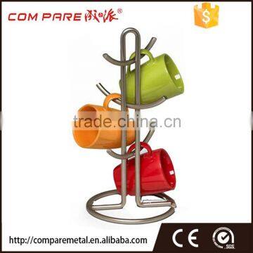 Chrome WIre Coffee Cup Hanger Rack