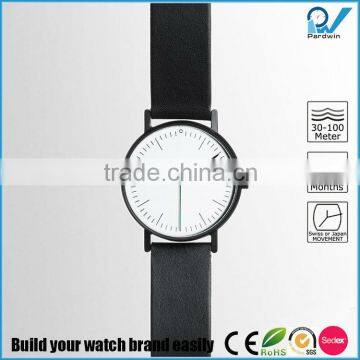 slim customized brand fahionable diameter 36mm 7mm thickness stainless steel case watch