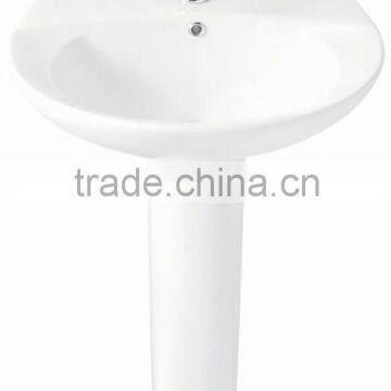 Full pedestal ceramic round Wash Basin