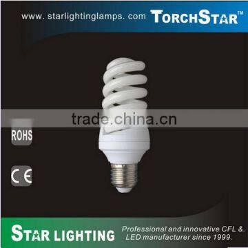 E27/E14 half spiral lamp CFL light