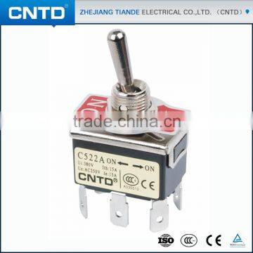 CNTD Sale 6 Foot 2 Gear Self-Locking On On Power Spring Return Toggle Switch 15A 250V