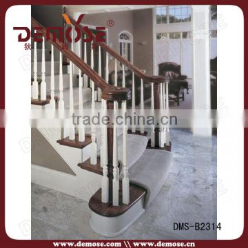 indoor wood and iron stairs railing designs