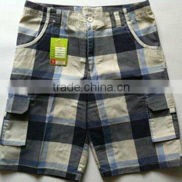 Mens ready made cargo shorts with 6 big pockets