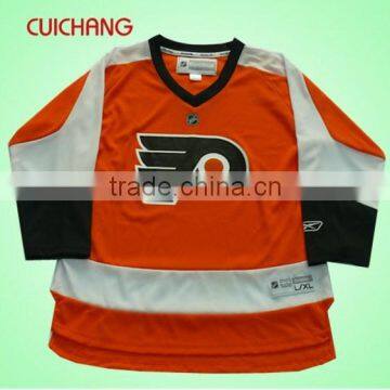 Customized applique Ice Hockey Jersey Wholesale