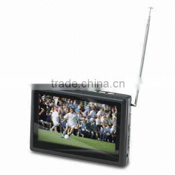 DVB TV, 4.3-inch Digital TFT LCD Screen, Full DVB TV System, Built-in Lithium Battery