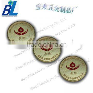 Customized sandy soft enamel challenge gold coin