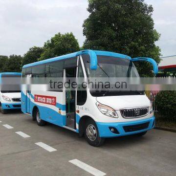HM6662CFD4X 6.6m Diesel maual 14-26 seats china new model city bus for sale