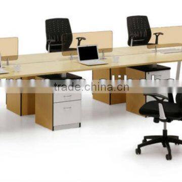 high quality Custom Modern Furniture Partition Type Office Workstation For 6 person