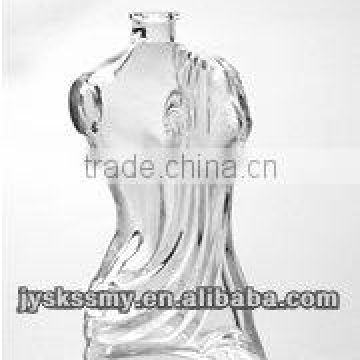 95ml women shape cosmetic packaging glass perfume spray bottle