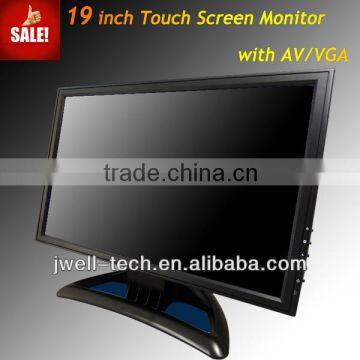 huge screen 19 inch touch screen monitor for honda civic with BNC VGA AV