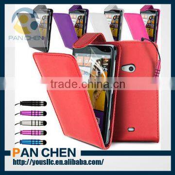 New Leather Flip Mobile Phone Case Cover Stylus Accessory For Nokia Lumia 625