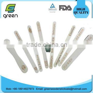 Logo Prints Round/straight Edge Wooden Ice Cream Sticks photo-5