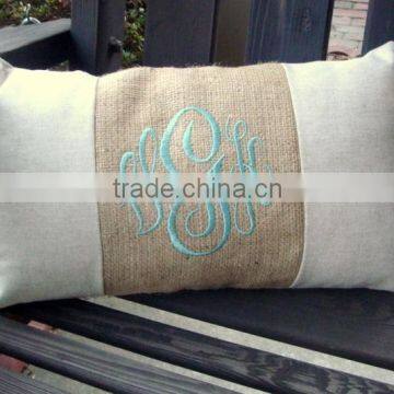 Monogram Lumbar Pillow Cover