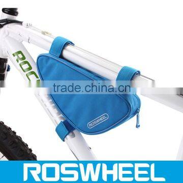 Wholesale new design Triangle Bicycle Frame Bag with 4 Reflective Strip tied on the top tube 12657