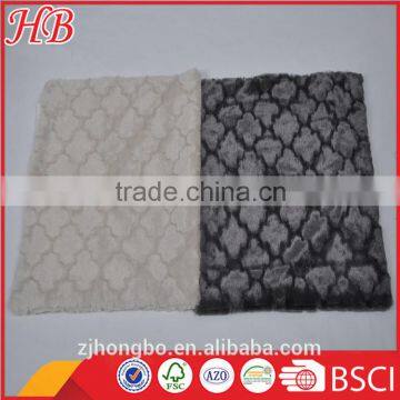 Bottom dyed face printed fake fur cushion pillow, brushed fake fur cushion, fake fur cushion factory