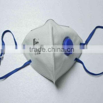 CE FFP2 disposable foldable non-woven face mask with exhalation valve