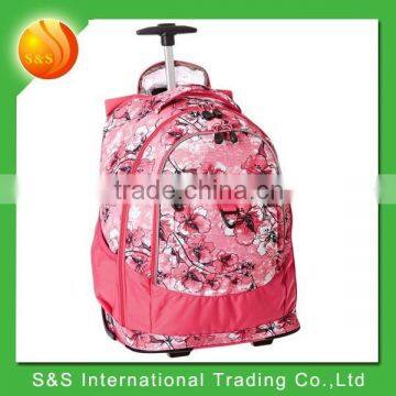 2015 new disign high class student school trolley bag