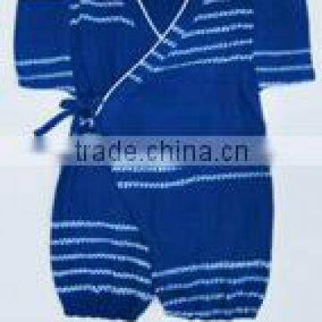 Various kinds of comfortable unisex infant clothing made in Japan