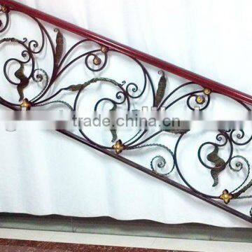 2015 Top-selling modern steel pipe stair handrail