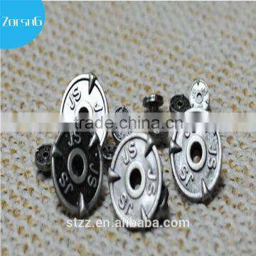 jeans buttons for garment and pants with suspender buttons for low price and hight quality