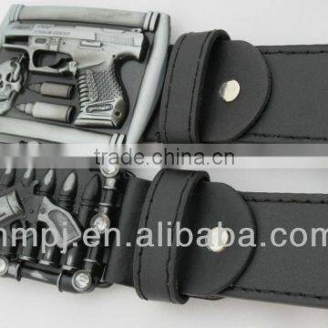 PU leather bullet belt and dollar belt eagle belt