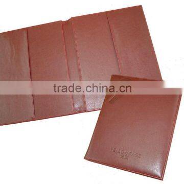 Hotel Supply PU Leather Bill Presenter for restaurant